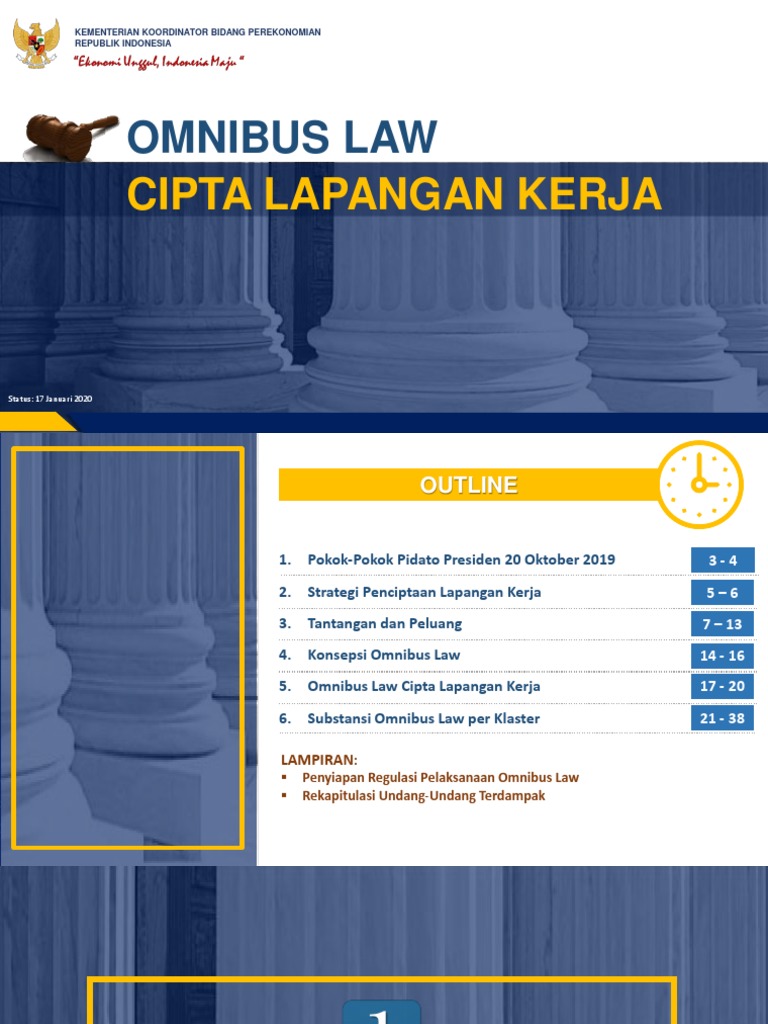 Penjelasan Lengkap Omnibus Law Pdf