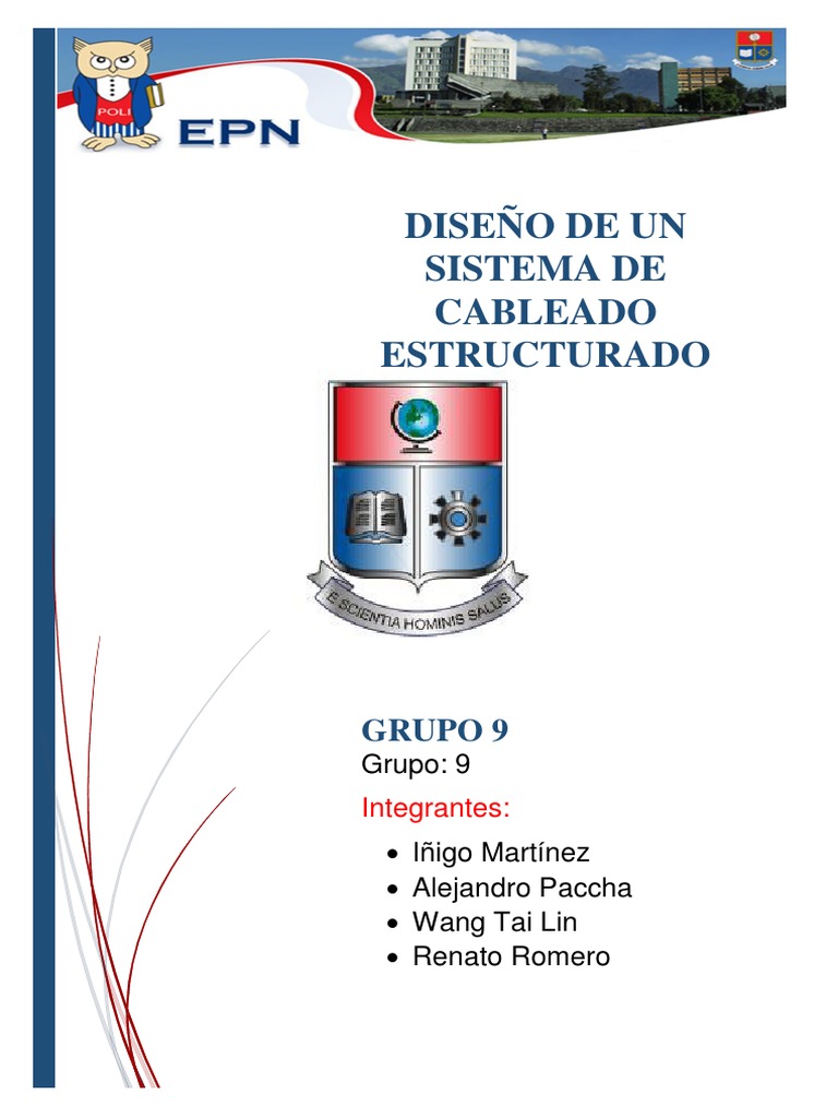 MemoriaTécnicafinal cableado estructurado Red de computadoras Diseño