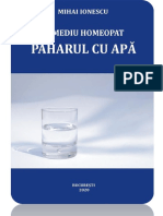 Remediu Homeopat - PAHARUL CU APA - 2020 - Capitolul I