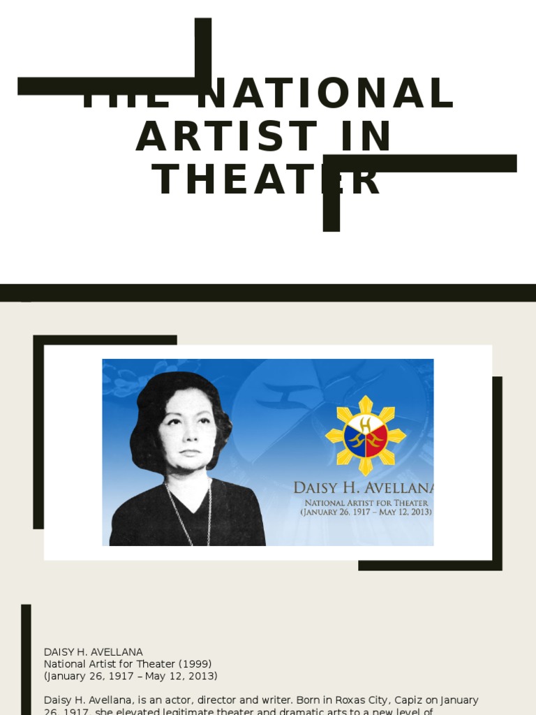 National Artist In Theather Philippines Theatre