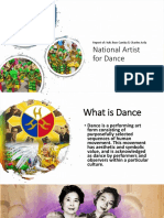 Report on National Artists for Dance in the Philippines