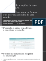 Química Quantificando A Rapidez