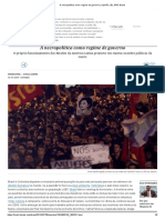 A Necropolítica Como Regime de Governo - Opinião - EL PAÍS Brasil PDF