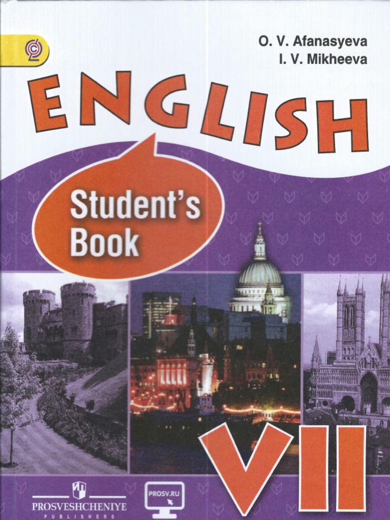 Angliyskiy Yazyk 7 Klass English Vii Student S Book Moscow Kremlin English Language
