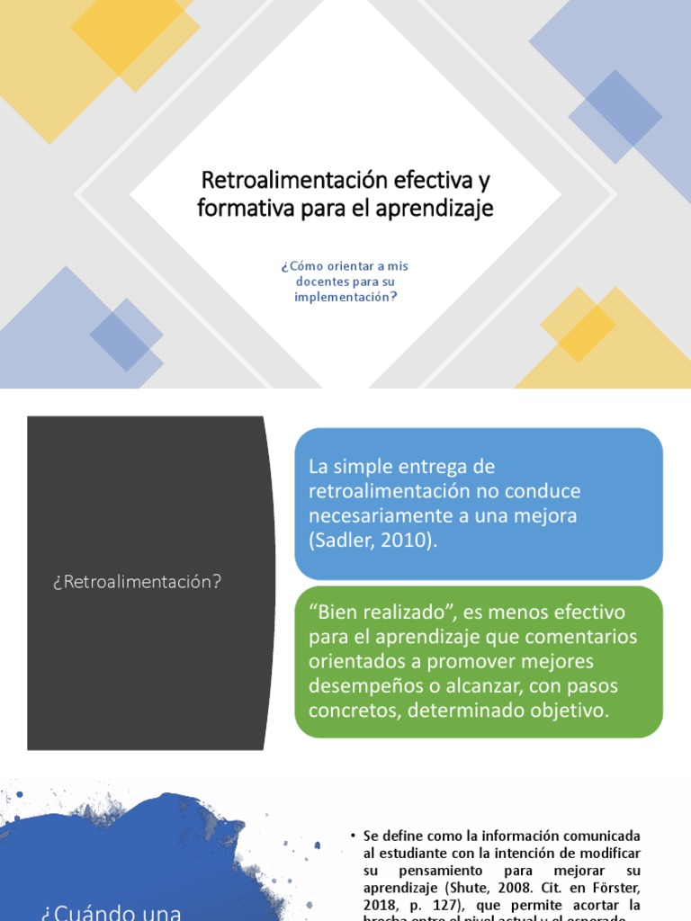 Estrategias de Retroalimentación Efectiva | PDF | Sustracción | Evaluación