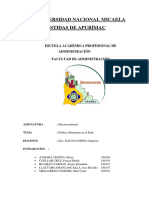 Politica Monetaria en El Perú Terminado