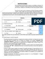 Instrucciones Del Cuestionario 16PF COMPLETO PDF
