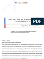 Comprension Historica Venezuela Programa de Liderazgo IESA Valencia Sep19