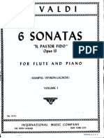 Vivaldi - 6 Sonate For Flute I (Pastor Fido 1-3) PDF