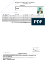 MSU November 2019 Examination HallTicket 20193232521101 PDF