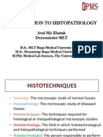 Lect 1 Introduction To Histo Pathology