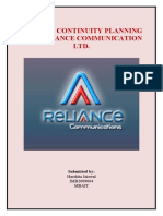 Reliance Communication BCP