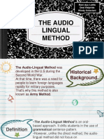 Audio Lingual Method - TLS