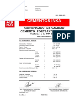 Certificado Calidad Inka3