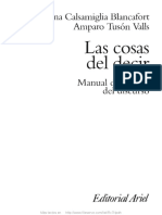 Calsamiglia y Tuson - Las Cosas Del Decir. Manual de Analisis Del Discurso