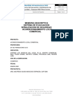 Memoria de Evacuación y Señalización Perú (NewSide Infraestructura)