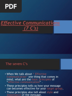 7Cs of Effective Communication | PDF | Information | Mind