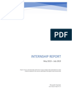 EY Internship Report