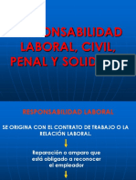 Responsabilidad Laboral, Civil, Penal y Solidaria