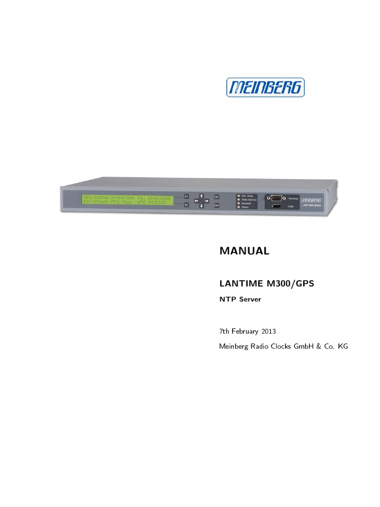 4 Meinberg - M300 - Gps - Manual PDF | PDF | File Transfer Protocol ...