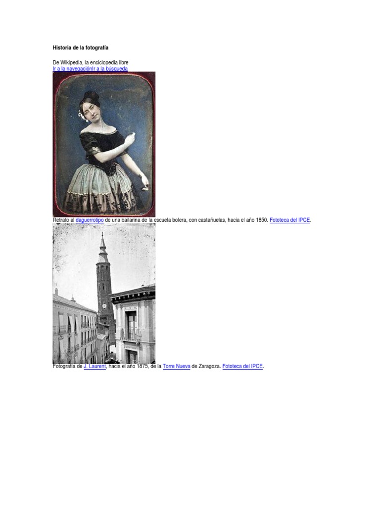 Historia de La Fotografía | PDF | Óptica | Medios de arte