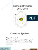 Basic Biochemistry 2010,Part 1