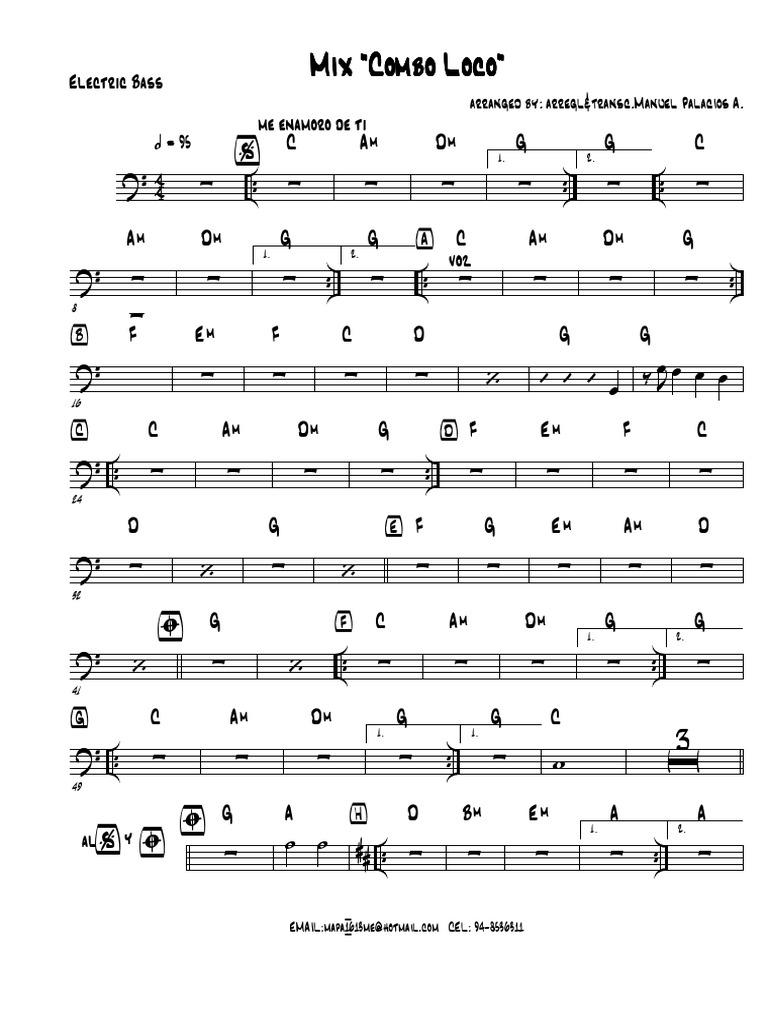 (MIX COMBO LOCO Electric Bass PDF