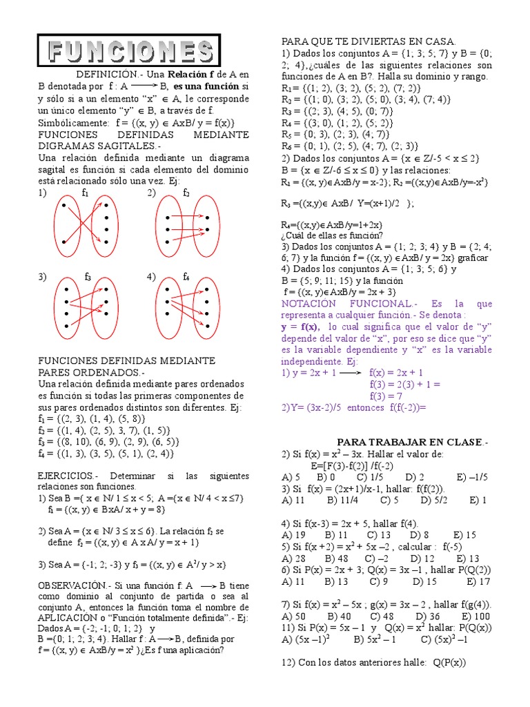 Funciones 3 Funcion Matematicas Ensenanza De Matematica
