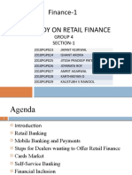 A Study On Retail Finance - Group4 - Section 1