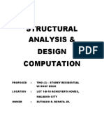 Structural Analysis 2 Storey With Deck PDF