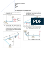 CLASE No 7 EQUILIBRIO DE CUERPOS RIGIDOS EN 2D