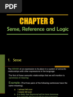 Day 12 - Chapter 8 Sense and Reference