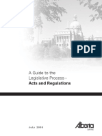 2005 Guide Legislative Processes Acts Regulations July 2005 PDF