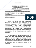 LA PSICOLOGIA EN CARABINEROS DE CHILE COMO FACTOR DE INSEGURIDAD CIUDADANA