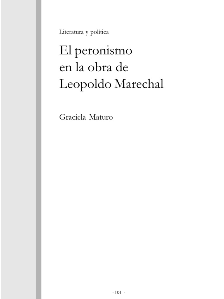 El Peronismo en La Obra de Marechal | PDF