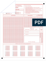 Contoh LJK Ujian Sekolah SD 2020