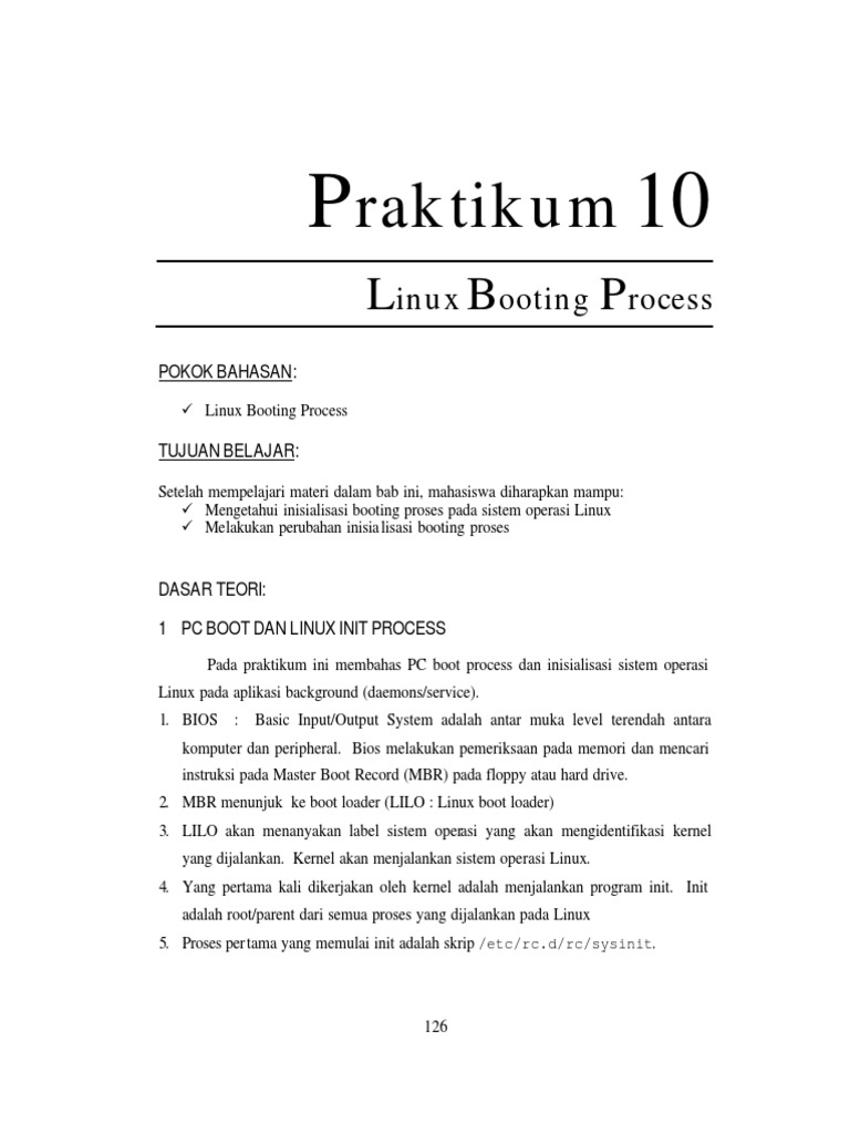 Proses Booting Pada Linux Pdf Komputer 
