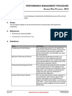 Performance Management Procedure