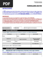 Formulario de postulación para oficial de negocios de microempresa