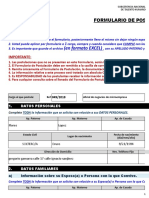 Formulario de postulación para oficial de negocios de microempresa