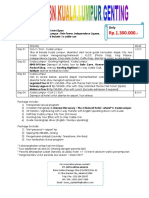 Artha - Sic 4D3N Kuala Lumpur - Genting PDF