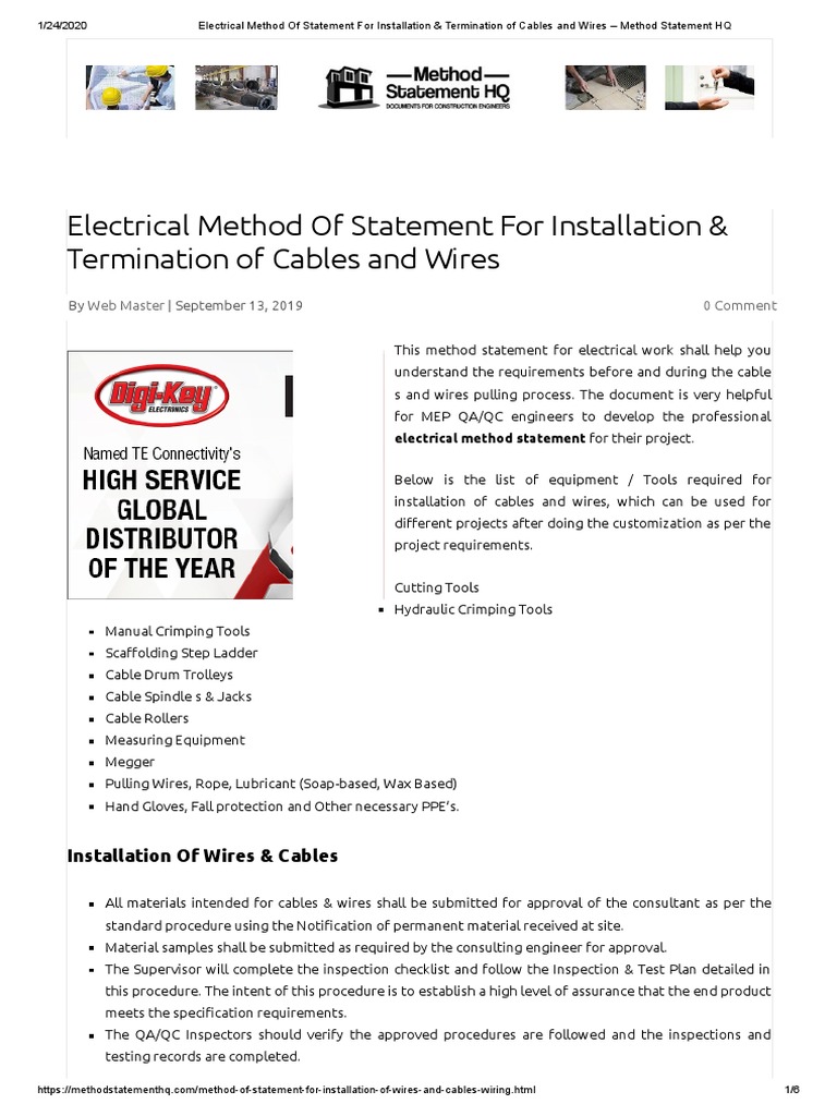 Electrical Installation Guide | PDF | Wire | Manufactured Goods
