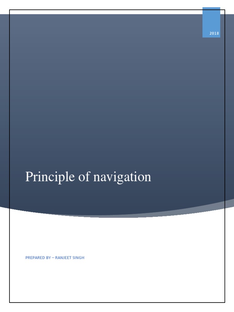 Principles of Navigation Overview | PDF | Compass | Geodesy