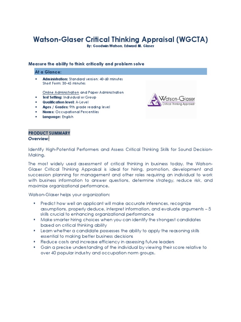 Critical reasoning test practice picture