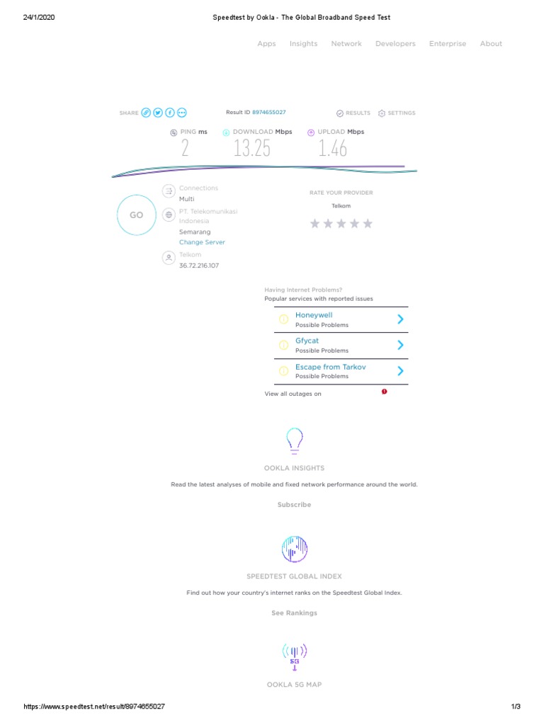 Speedtest by Ookla - The Global Broadband Speed Test | PDF | Mobile ...