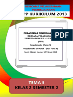 RPP Kelas 2 Tema 5 ST 1 Lembar