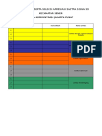 Data Peserta Seleksi Apresiasi Sastra SD Kecamatan Senen