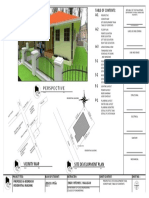 Table of Contents for Residential Building Plans