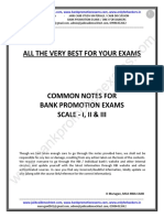 Bank Promotion Exam Notes-2020 For Scale I, II & III by Murugan