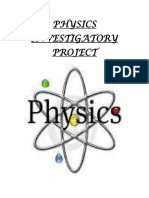 Physics Investigatory Project 1